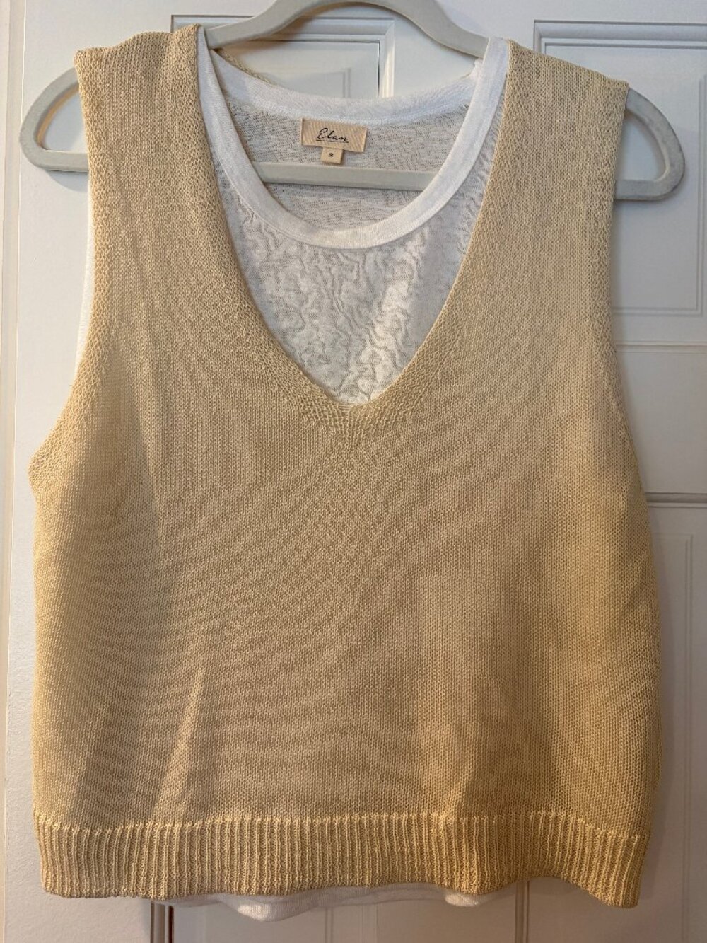 Elan Double-Layered Knitted Tank-Top